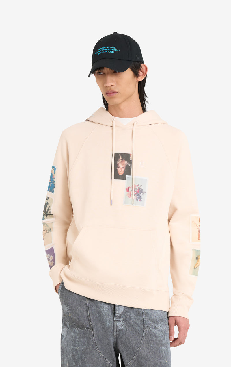 ETUDES STUDIO + ANDY WARHOL LOOSE HOODIE POLAROID BLUSH 2 ETUDES STUDIO + ANDY WARHOL LOOSE HOODIE POLAROID BLUSH 2