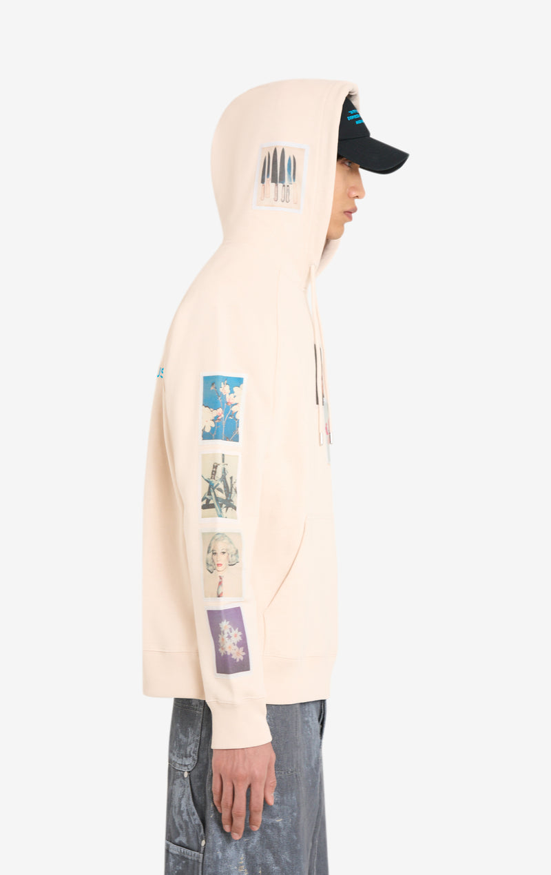 ETUDES STUDIO + ANDY WARHOL LOOSE HOODIE POLAROID BLUSH 3 ETUDES STUDIO + ANDY WARHOL LOOSE HOODIE POLAROID BLUSH 3