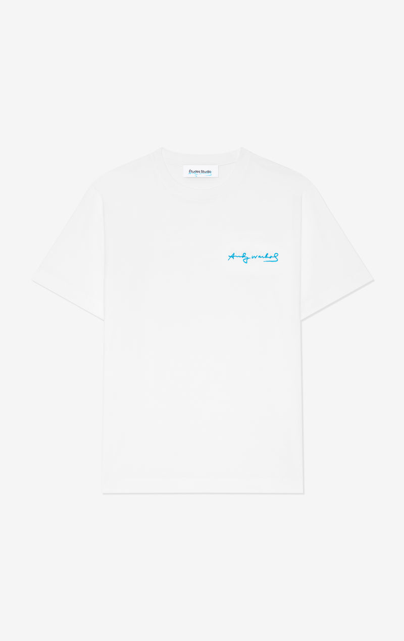 ETUDES STUDIO + ANDY WARHOL REGULAR T-SHIRT INTERVIEW WHITE 1 ETUDES STUDIO + ANDY WARHOL REGULAR T-SHIRT INTERVIEW WHITE 1