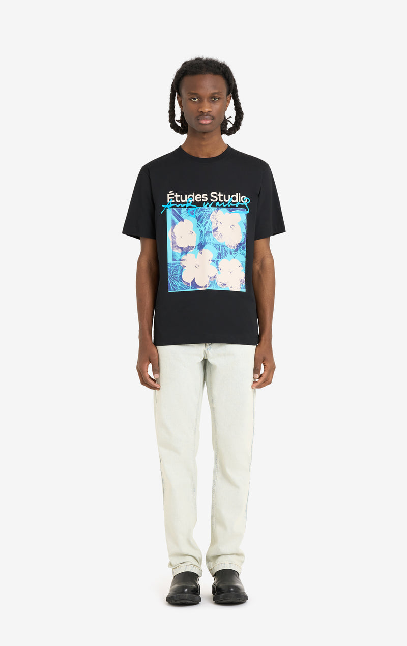 ETUDES STUDIO + ANDY WARHOL REGULAR T-SHIRT FLOWERS BLACK 2 ETUDES STUDIO + ANDY WARHOL REGULAR T-SHIRT FLOWERS BLACK 2
