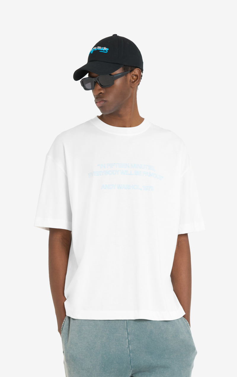 ETUDES STUDIO + ANDY WARHOL RELAX T-SHIRT QUOTE WHITE 3 ETUDES STUDIO + ANDY WARHOL RELAX T-SHIRT QUOTE WHITE 3
