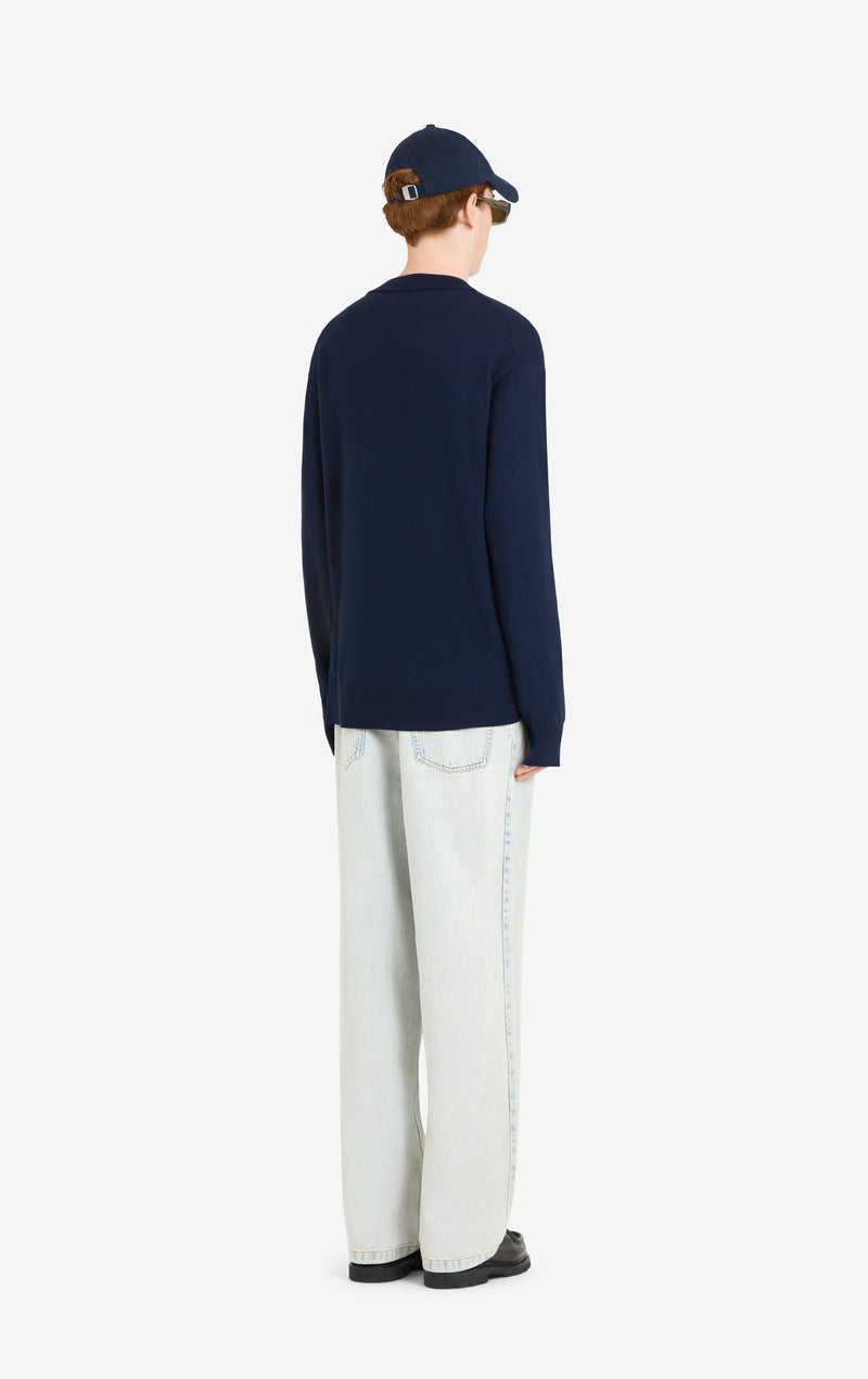 ETUDES STUDIO MERINO ROUNDNECK NAVY 5 ETUDES STUDIO MERINO ROUNDNECK NAVY 5