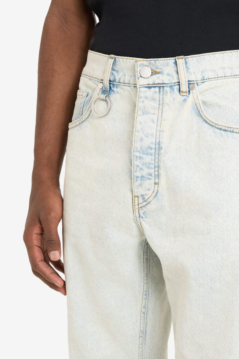 STRAIGHT LEG JEANS BLEACH BLUE 3 STRAIGHT LEG JEANS BLEACH BLUE 3