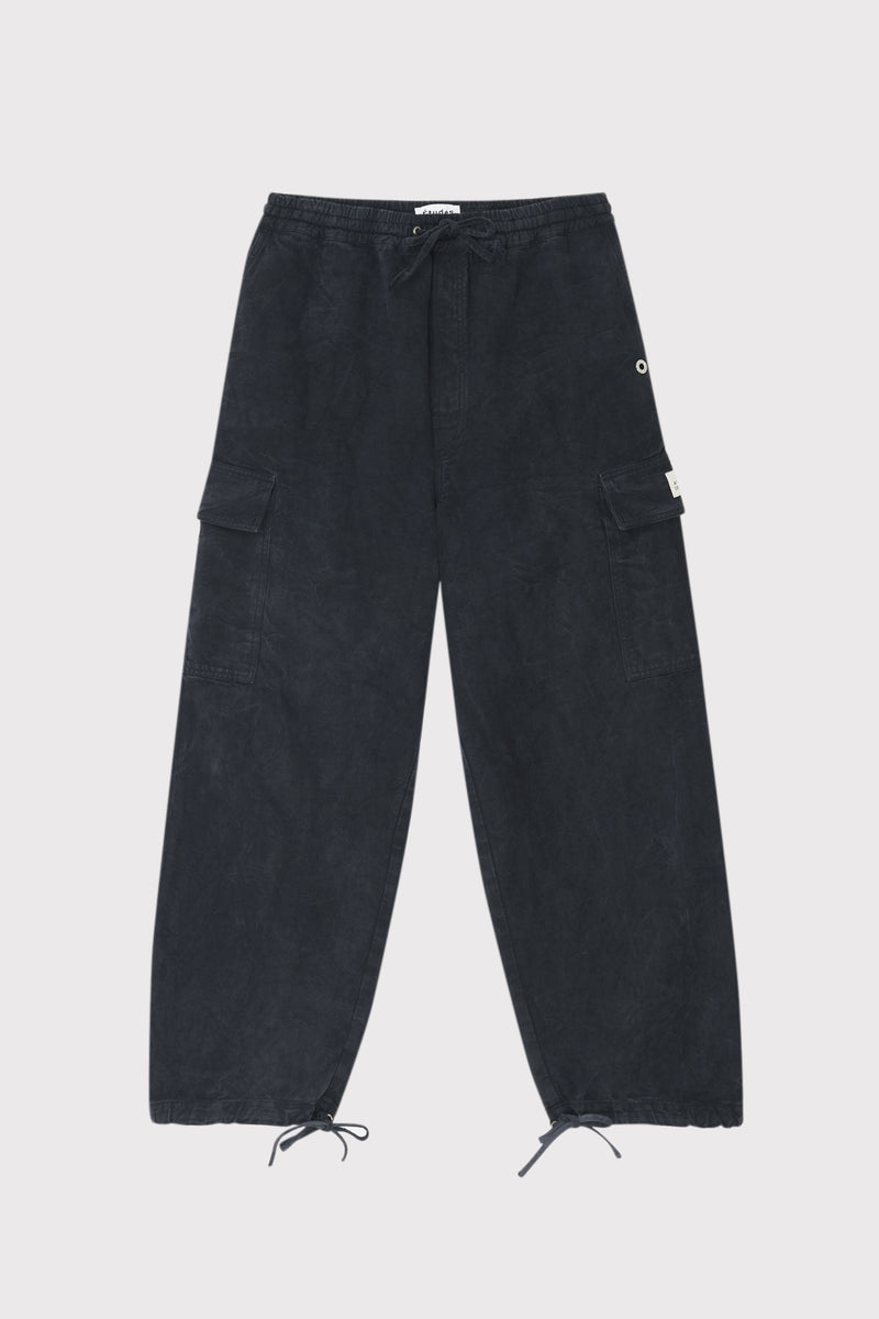 ÉTUDES FORUM CANVAS WRINKLED BLACK TROUSERS 1 ÉTUDES FORUM CANVAS WRINKLED BLACK TROUSERS 1