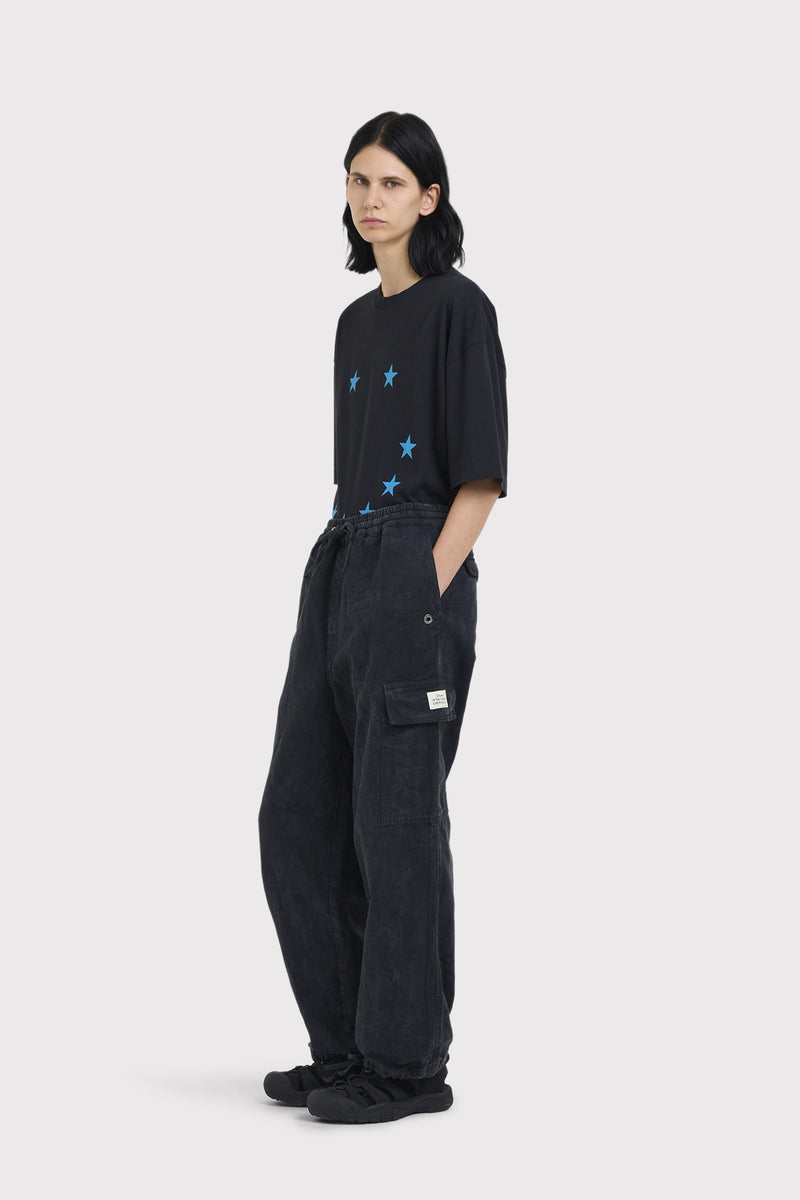 ÉTUDES FORUM CANVAS WRINKLED BLACK TROUSERS 5 ÉTUDES FORUM CANVAS WRINKLED BLACK TROUSERS 5