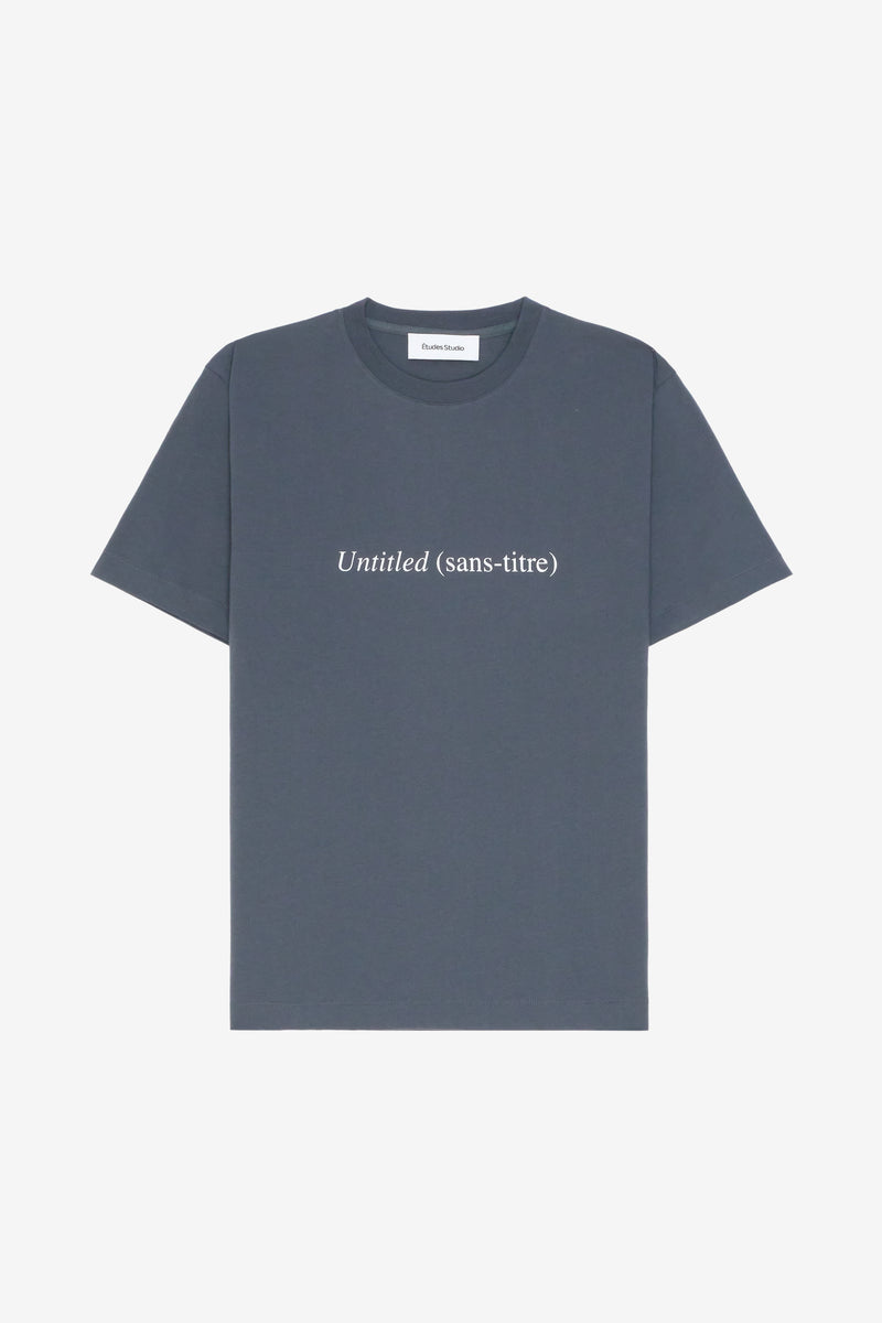 ETUDES STUDIO REGULAR TEE SHIRT UNTITLED DK GREY 1 ETUDES STUDIO REGULAR TEE SHIRT UNTITLED DK GREY 1