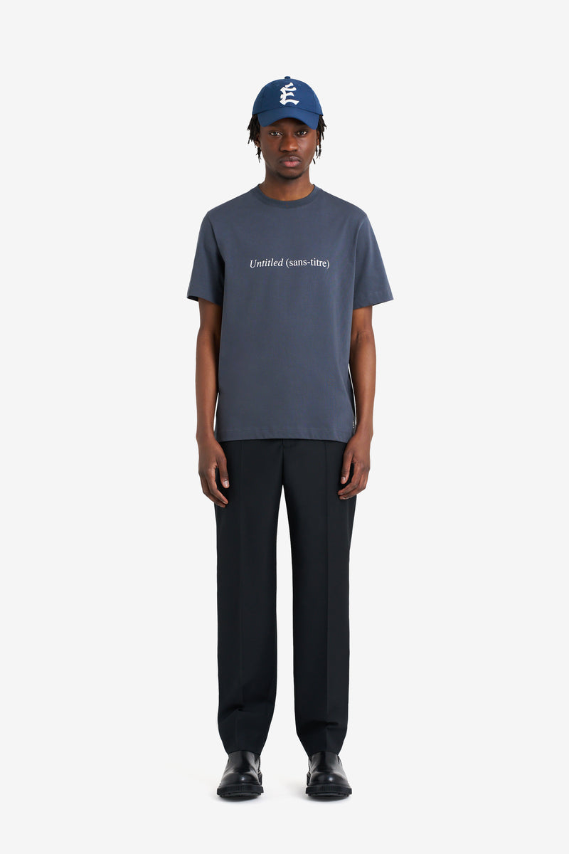 ETUDES STUDIO REGULAR TEE SHIRT UNTITLED DK GREY 2 ETUDES STUDIO REGULAR TEE SHIRT UNTITLED DK GREY 2