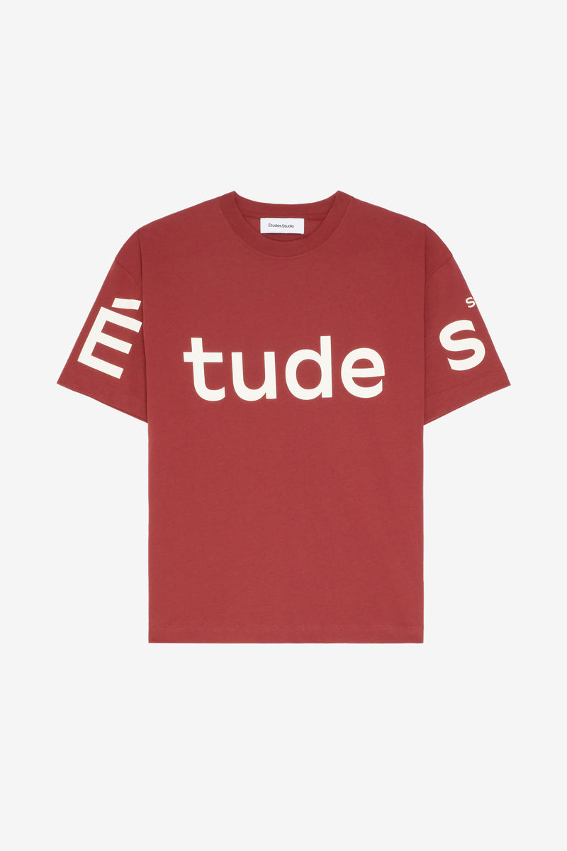 RELAX TEE SHIRT BIG ETUDES STUDIO RED 1 RELAX TEE SHIRT BIG ETUDES STUDIO RED 1