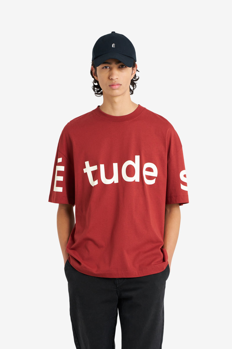 RELAX TEE SHIRT BIG ETUDES STUDIO RED 3 RELAX TEE SHIRT BIG ETUDES STUDIO RED 3