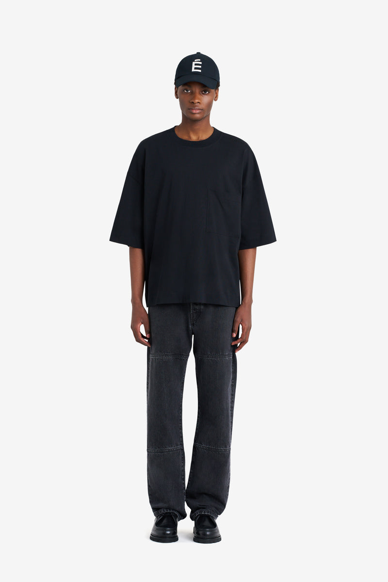 ETUDES STUDIO OVERSIZE POCKET TEE SHIRT BLACK 2 ETUDES STUDIO OVERSIZE POCKET TEE SHIRT BLACK 2