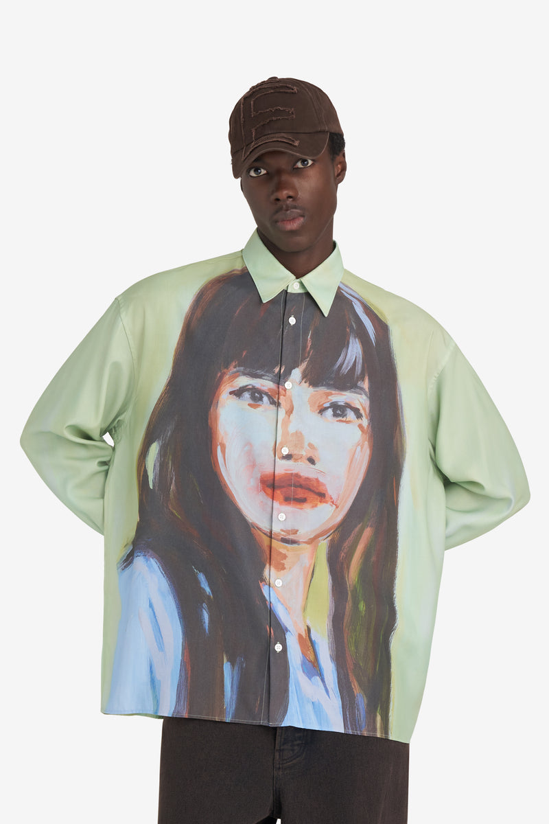 CLAIRE TABOURET + ETUDES STUDIO SHIRT GREEN 3 CLAIRE TABOURET + ETUDES STUDIO SHIRT GREEN 3