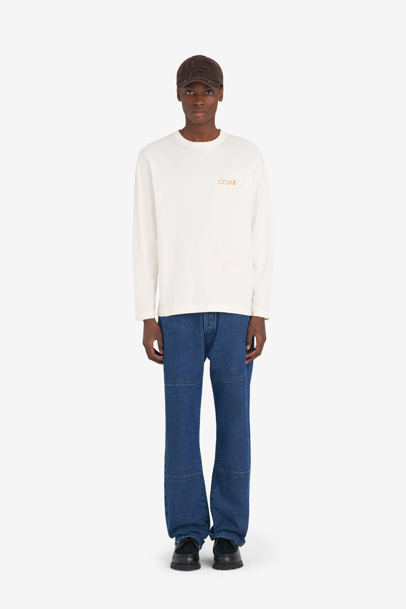 REGULAR T-SHIRT LONG SLEEVES CLAIRE TABOURET IVORY 4 REGULAR T-SHIRT LONG SLEEVES CLAIRE TABOURET IVORY 4