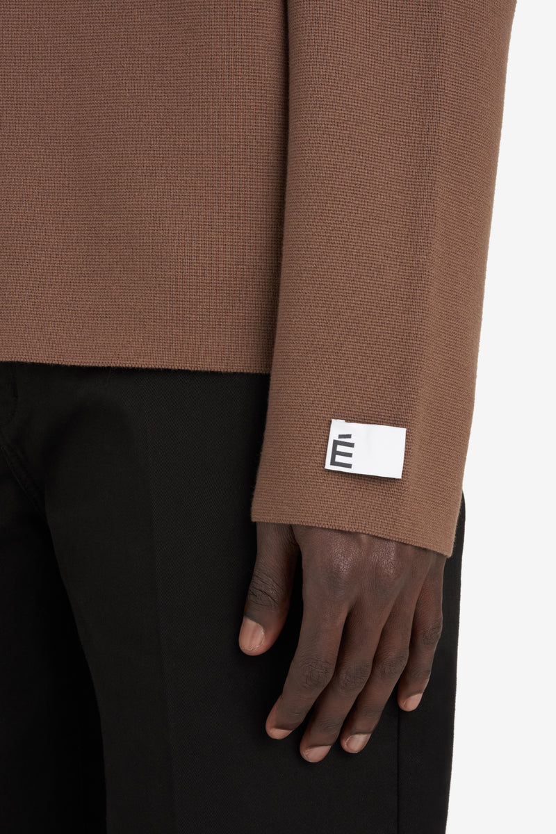 ETUDES STUDIO MILANO HALF ZIP BROWN 5 ETUDES STUDIO MILANO HALF ZIP BROWN 5