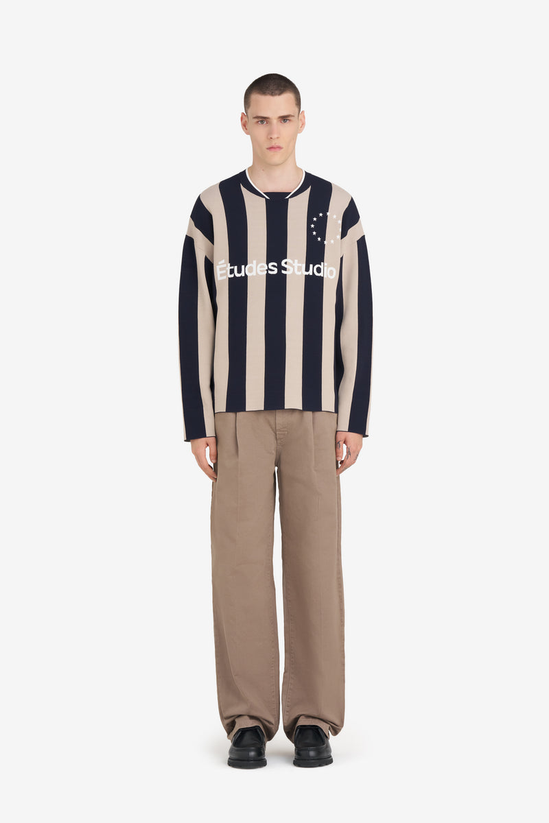 ETUDES STUDIO SOCCER LONG SLEEVE T-SHIRT STRIPED NAVY 4 ETUDES STUDIO SOCCER LONG SLEEVE T-SHIRT STRIPED NAVY 4