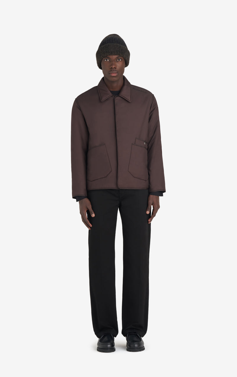 ETUDES STUDIO PADDED SNAP JACKET DARK BROWN 3 ETUDES STUDIO PADDED SNAP JACKET DARK BROWN 3