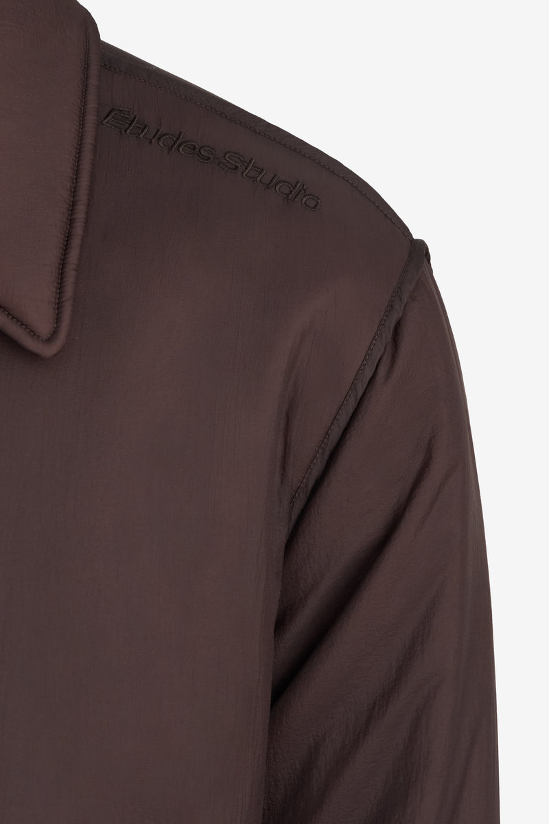 ETUDES STUDIO PADDED SNAP JACKET DARK BROWN 6 ETUDES STUDIO PADDED SNAP JACKET DARK BROWN 6