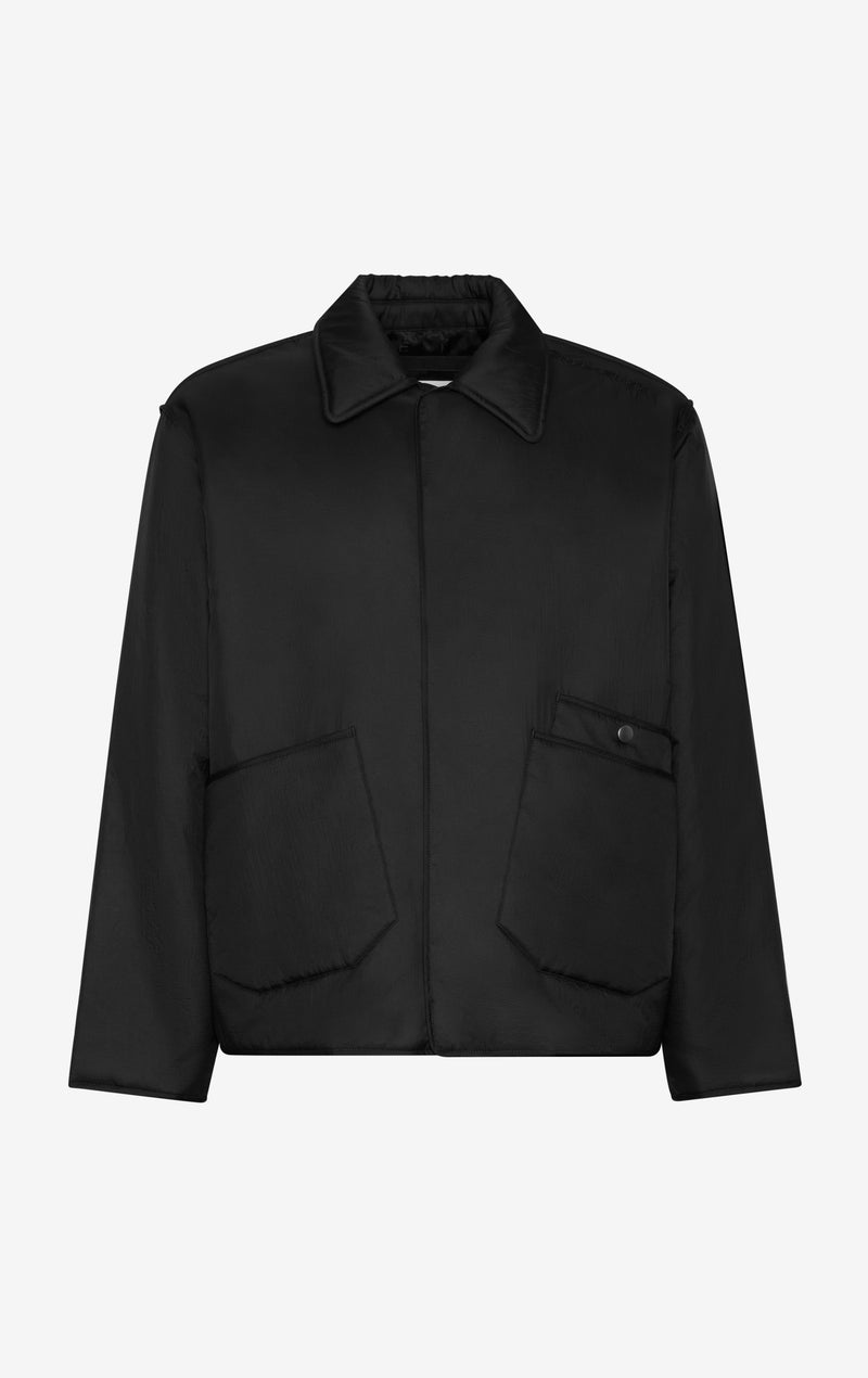 ETUDES STUDIO PADDED SNAP JACKET BLACK 1 ETUDES STUDIO PADDED SNAP JACKET BLACK 1