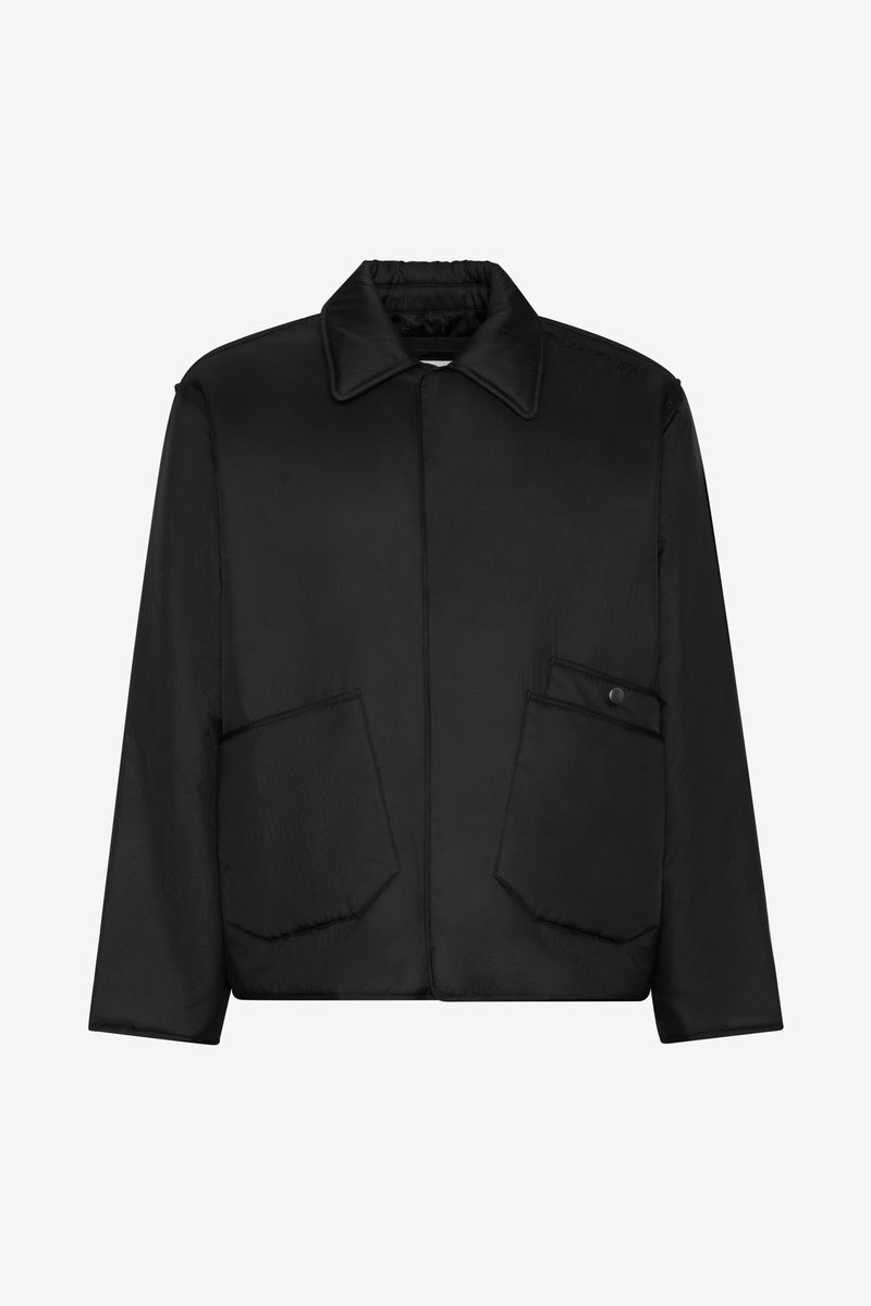 ETUDES STUDIO PADDED SNAP JACKET BLACK 1 ETUDES STUDIO PADDED SNAP JACKET BLACK 1