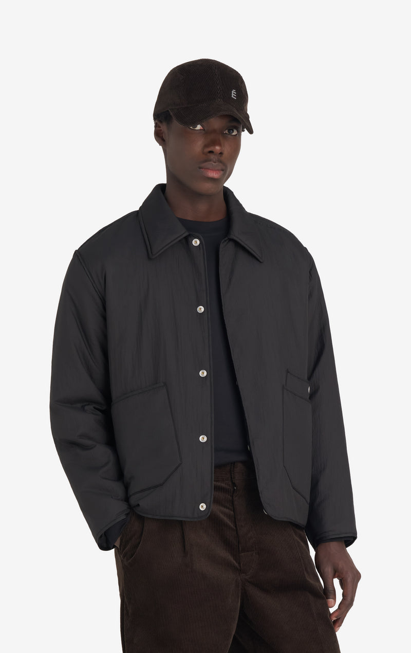 ETUDES STUDIO PADDED SNAP JACKET BLACK 2 ETUDES STUDIO PADDED SNAP JACKET BLACK 2