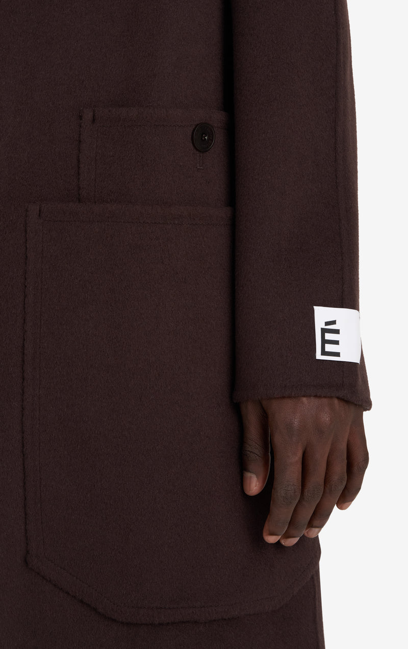 ETUDES STUDIO HEAVY WOOL COAT DARK BROWN 6 ETUDES STUDIO HEAVY WOOL COAT DARK BROWN 6