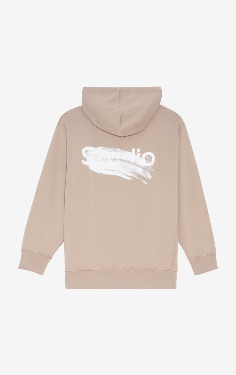 ETUDES STUDIO RELAX HOODIE SMUDGED BEIGE 2 ETUDES STUDIO RELAX HOODIE SMUDGED BEIGE 2
