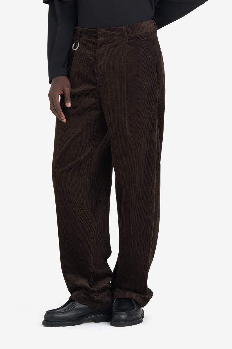 ETUDES STUDIO LOOSE CHINO PANT DARK BROWN 2 ETUDES STUDIO LOOSE CHINO PANT DARK BROWN 2