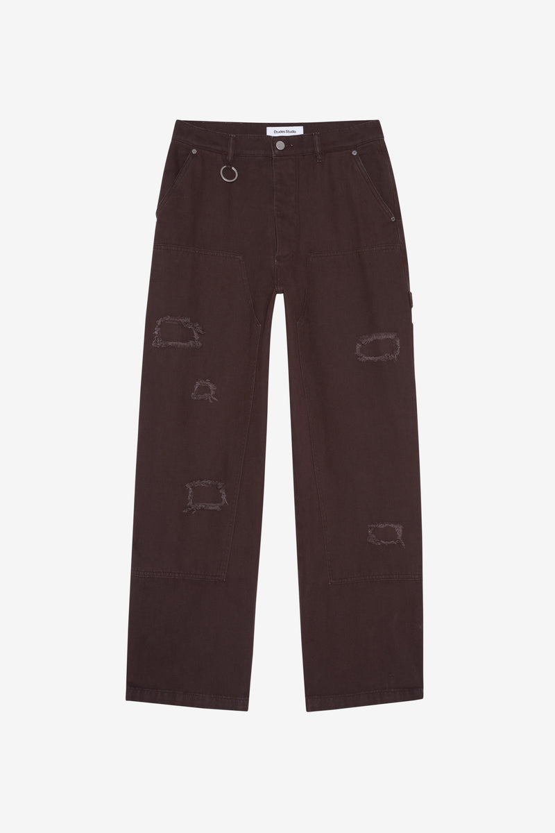 ETUDES STUDIO LOOSE CARPENTER PANT DARK BROWN 1 ETUDES STUDIO LOOSE CARPENTER PANT DARK BROWN 1