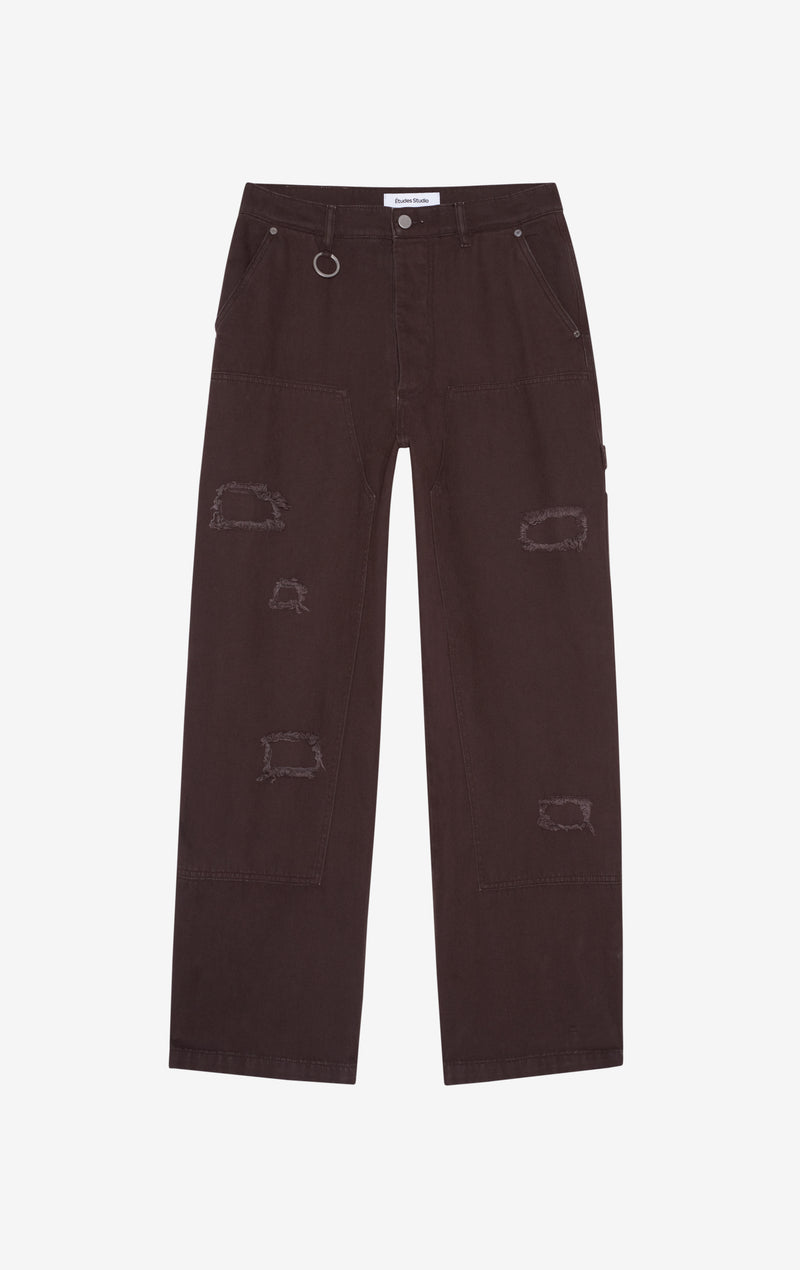 ETUDES STUDIO LOOSE CARPENTER PANT DARK BROWN 1 ETUDES STUDIO LOOSE CARPENTER PANT DARK BROWN 1