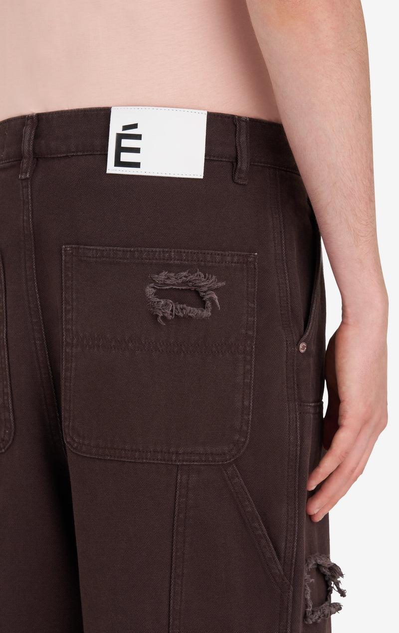 ETUDES STUDIO LOOSE CARPENTER PANT DARK BROWN 5 ETUDES STUDIO LOOSE CARPENTER PANT DARK BROWN 5
