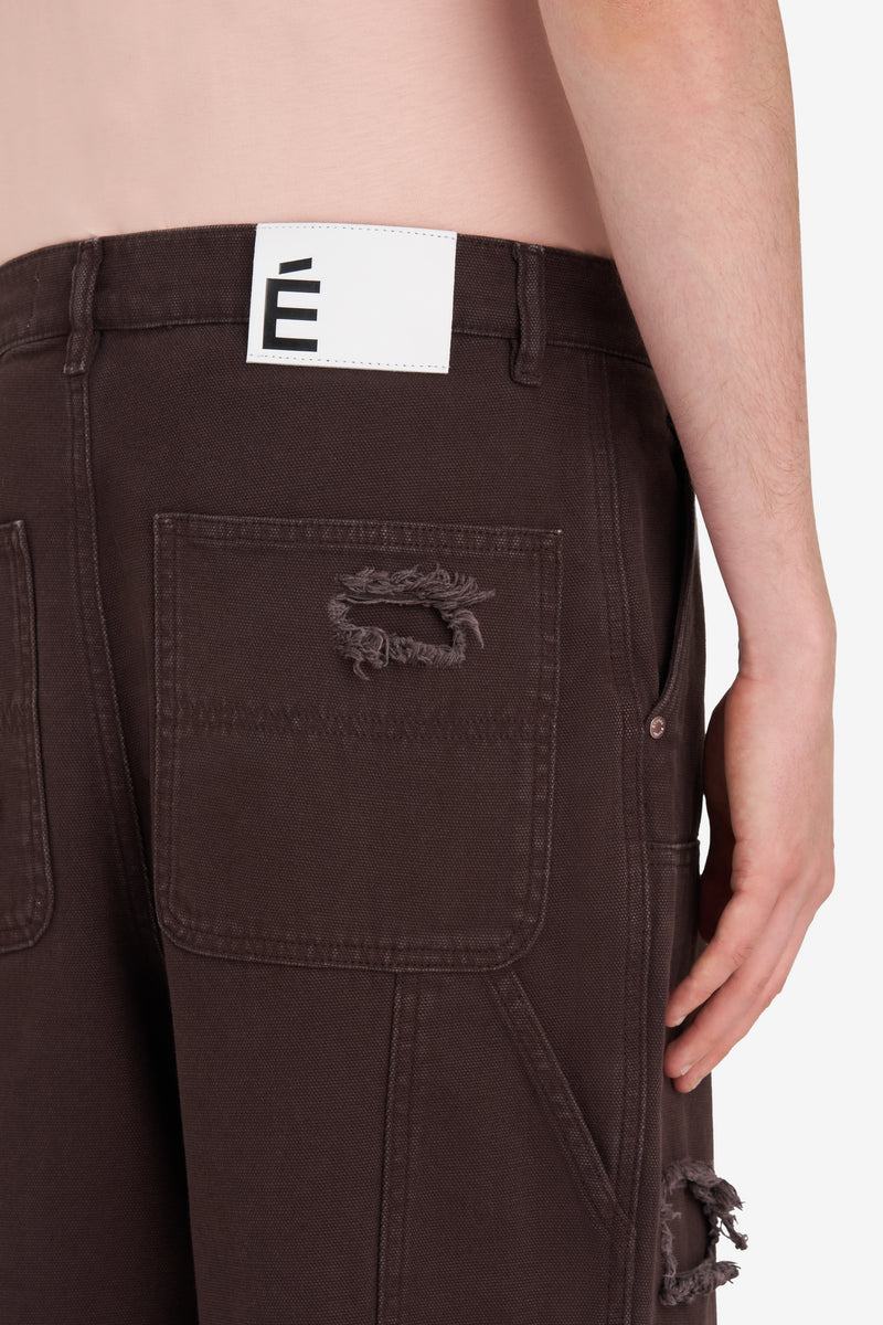 ETUDES STUDIO LOOSE CARPENTER PANT DARK BROWN 5 ETUDES STUDIO LOOSE CARPENTER PANT DARK BROWN 5