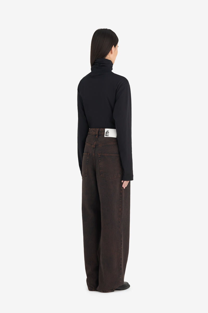 LOOSE JEANS PANT DK BROWN 7 LOOSE JEANS PANT DK BROWN 7