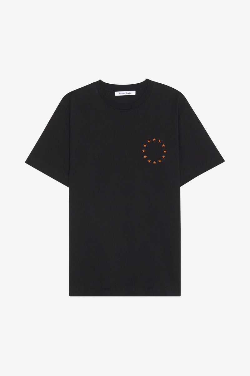 REGULAR T-SHIRT EUROPA BLACK 1 REGULAR T-SHIRT EUROPA BLACK 1