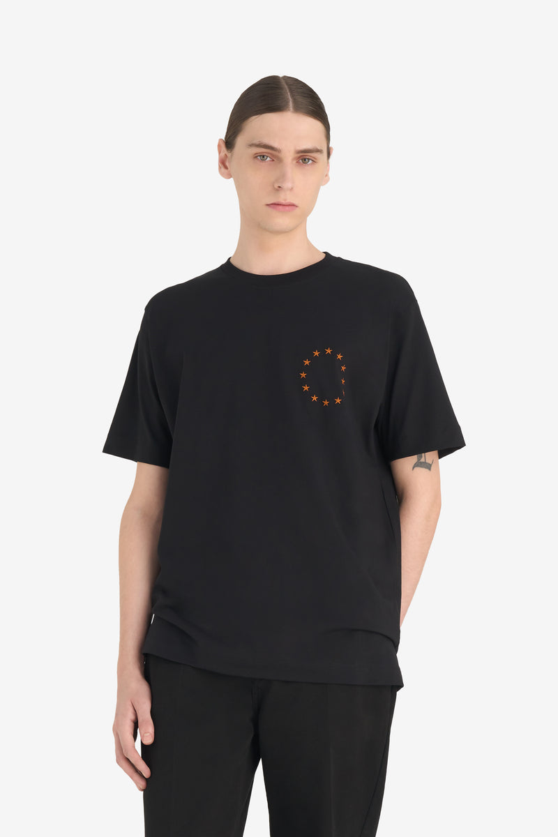 REGULAR T-SHIRT EUROPA BLACK 2 REGULAR T-SHIRT EUROPA BLACK 2