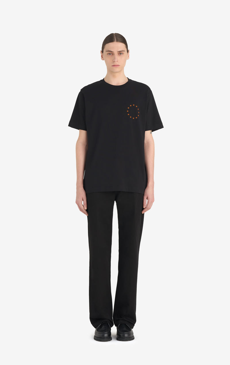 REGULAR T-SHIRT EUROPA XXS / BLACK REGULAR T-SHIRT EUROPA XXS / BLACK