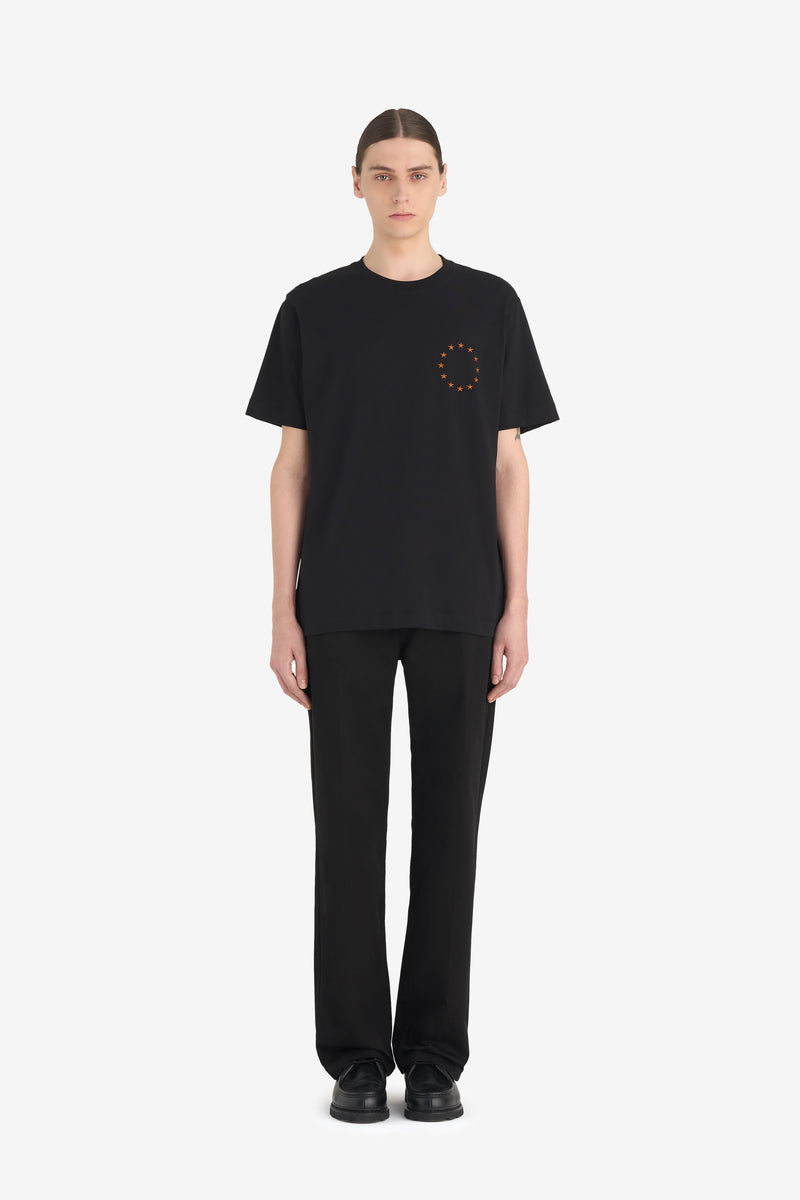 REGULAR T-SHIRT EUROPA BLACK 3 REGULAR T-SHIRT EUROPA BLACK 3