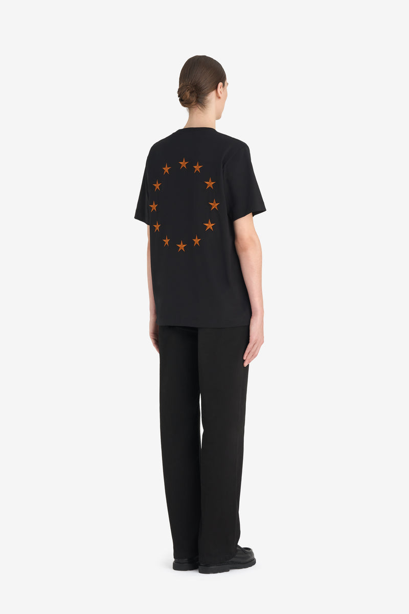 REGULAR T-SHIRT EUROPA BLACK 4 REGULAR T-SHIRT EUROPA BLACK 4