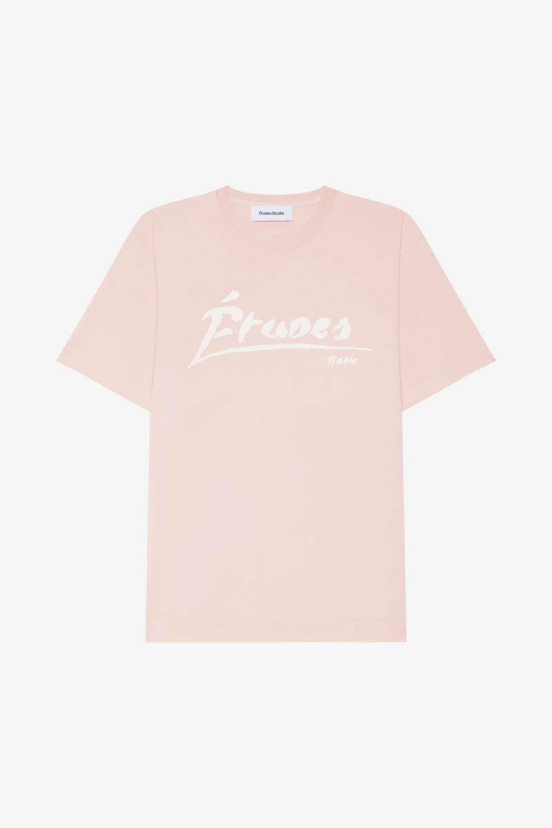 REGULAR T-SHIRT SIGNED OLD ROSE 1 REGULAR T-SHIRT SIGNED OLD ROSE 1