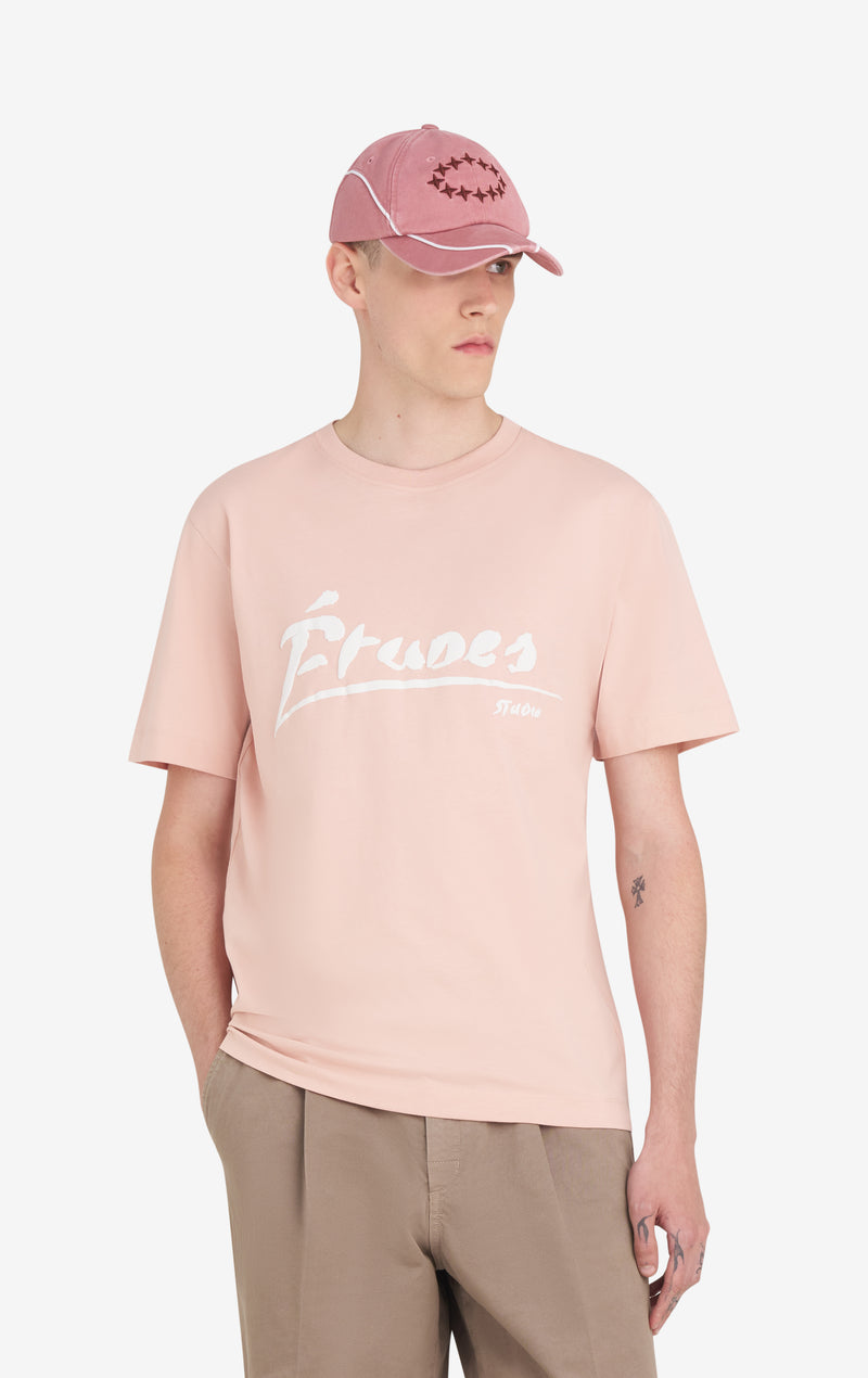 ETUDES STUDIO REGULAR T-SHIRT SIGNED PINK 2 ETUDES STUDIO REGULAR T-SHIRT SIGNED PINK 2