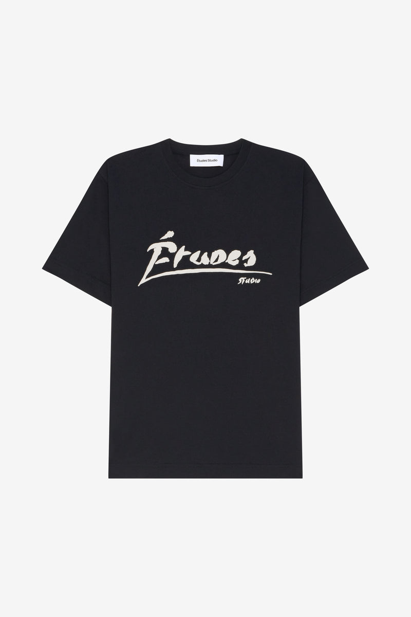REGULAR T-SHIRT SIGNED BLACK 1 REGULAR T-SHIRT SIGNED BLACK 1