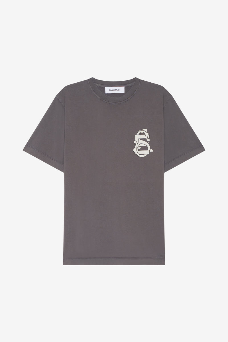ETUDES STUDIO REGULAR T-SHIRT EMBLEM SHALE 1 ETUDES STUDIO REGULAR T-SHIRT EMBLEM SHALE 1