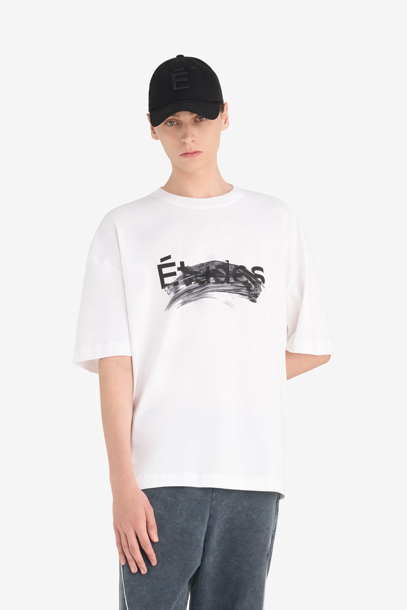 RELAX T-SHIRT SMUDGED LOGO WHITE 2 RELAX T-SHIRT SMUDGED LOGO WHITE 2