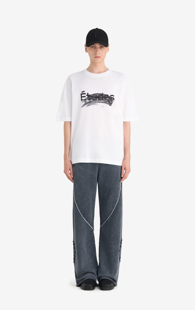 RELAX T-SHIRT SMUDGED LOGO XXS / WHITE RELAX T-SHIRT SMUDGED LOGO XXS / WHITE
