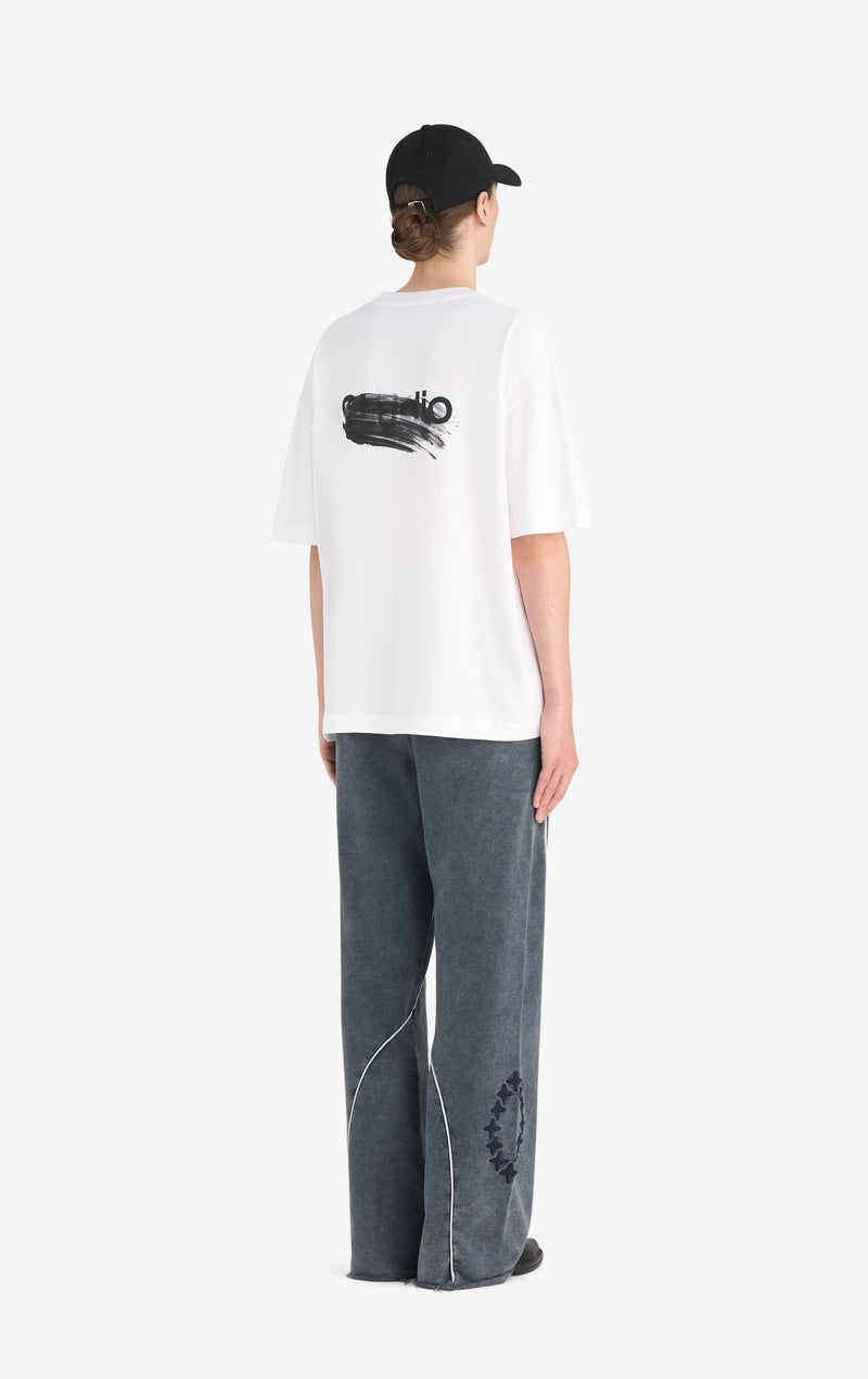 RELAX T-SHIRT SMUDGED LOGO XXS / WHITE RELAX T-SHIRT SMUDGED LOGO XXS / WHITE