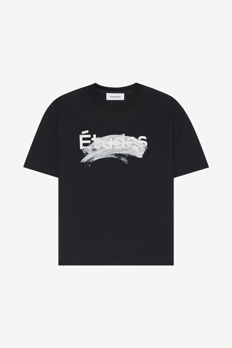 ETUDES STUDIO RELAX T-SHIRT SMUDGED LOGO BLACK 1 ETUDES STUDIO RELAX T-SHIRT SMUDGED LOGO BLACK 1