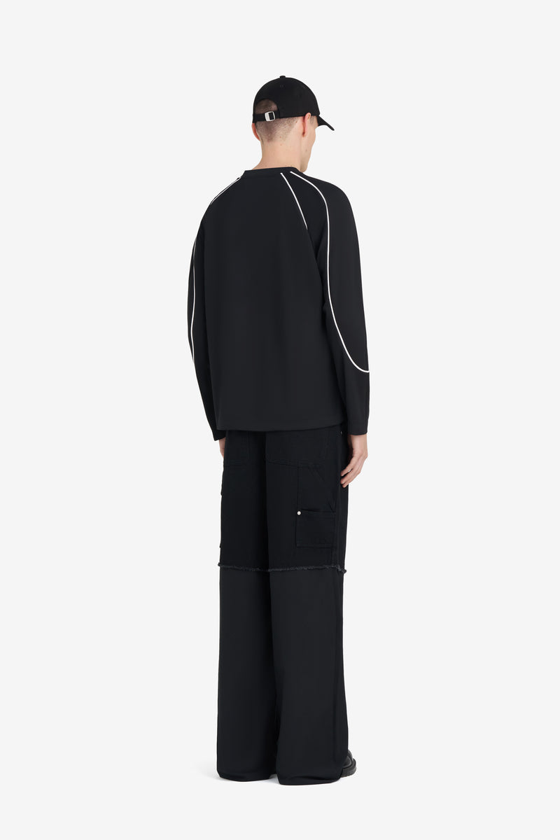 ETUDES STUDIO SOCCER LONG SLEEVE T-SHIRT PIQUE BLACK 4 ETUDES STUDIO SOCCER LONG SLEEVE T-SHIRT PIQUE BLACK 4