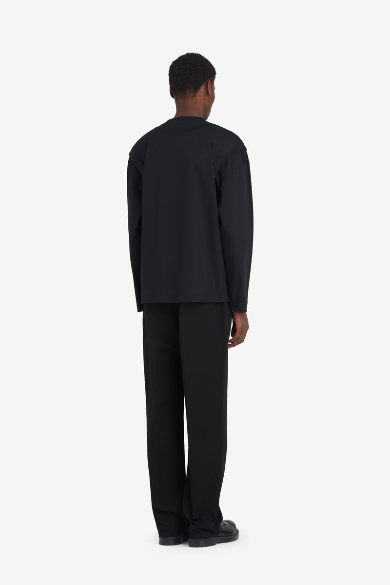 ETUDES STUDIO HYBRID T-SHIRT LONG SLEEVE UNIVERSITY BLACK 4 ETUDES STUDIO HYBRID T-SHIRT LONG SLEEVE UNIVERSITY BLACK 4