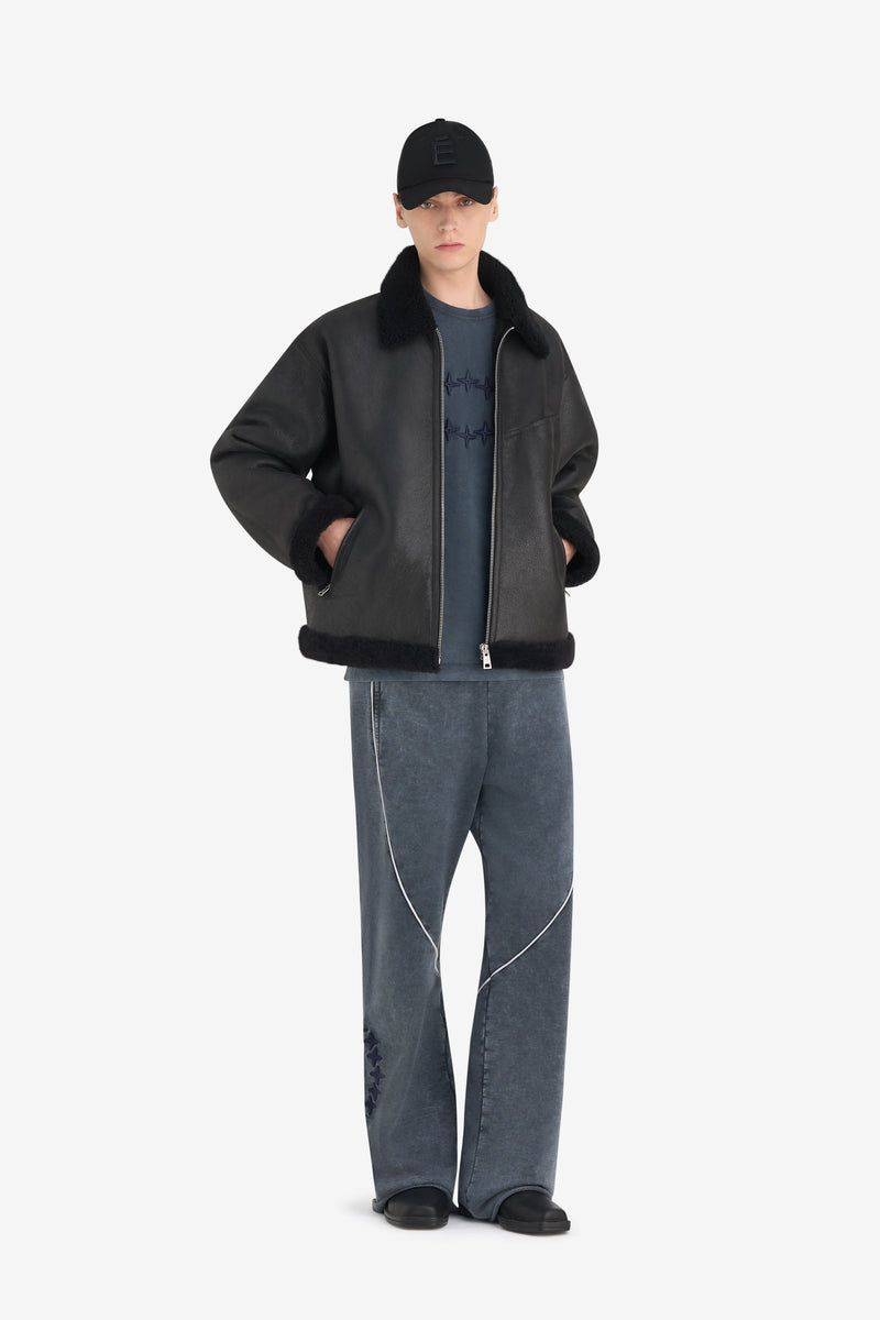 BOXY SHEARLING JACKET BLACK 3 BOXY SHEARLING JACKET BLACK 3
