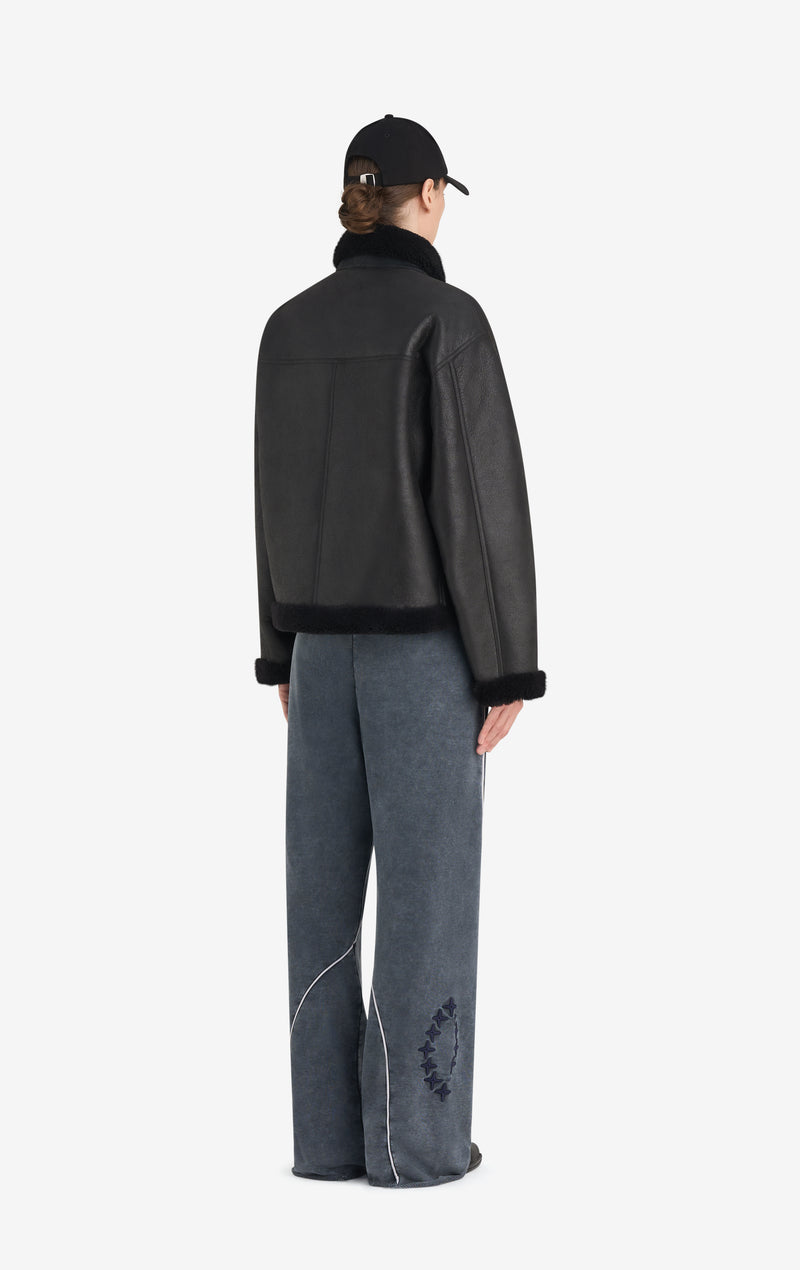 BOXY SHEARLING JACKET 42 / BLACK BOXY SHEARLING JACKET 42 / BLACK