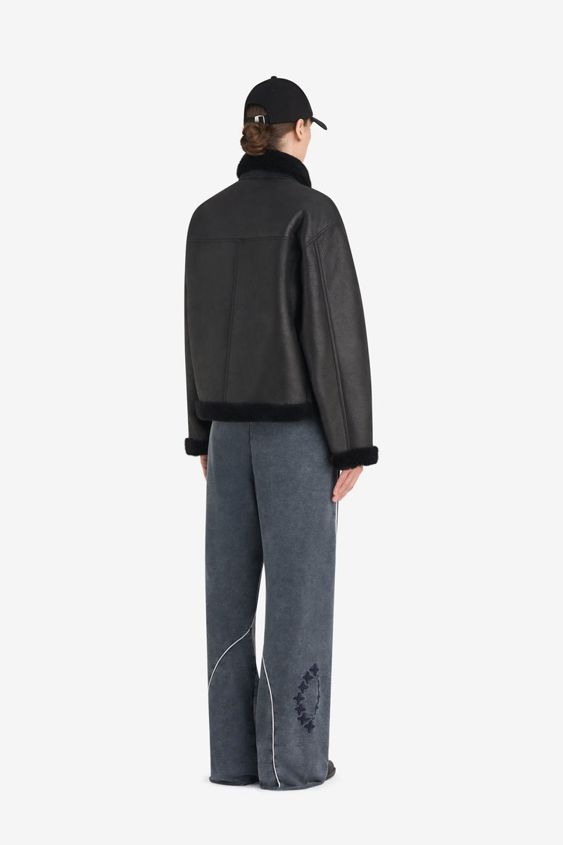 BOXY SHEARLING JACKET BLACK 5 BOXY SHEARLING JACKET BLACK 5
