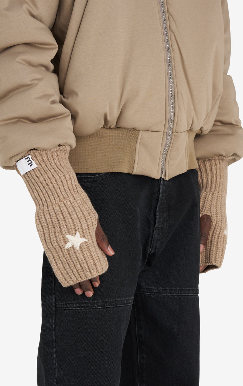 ETUDES STUDIO RIBBED MITTENS STAR BEIGE 2 ETUDES STUDIO RIBBED MITTENS STAR BEIGE 2